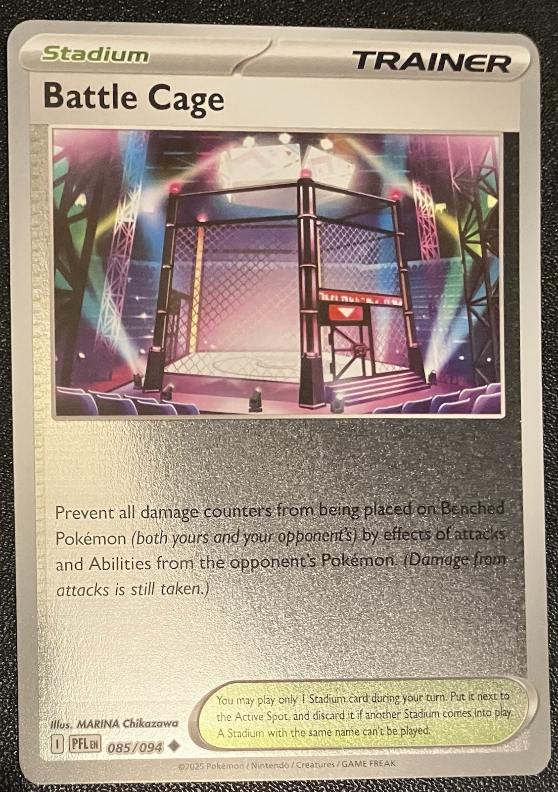 Pokemon TCG Card Battle Cage 085/094 Reverse Holo Uncommon Phantasmal Flames NM