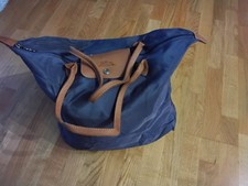 Longchamp Tasche blau Größe 45 cm x 50 cm mit RV 2 Ledergriffe / kleiner Riss