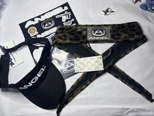 Angel Paintball Headband  JOY LEOPARD + Angel Visor + Sticker Sheet Lot