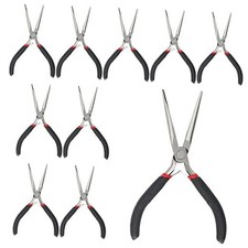 10 PCS 6 Inch Extra Long Needle Nose Pliers, Mini Precision 6 Inch 10 PCS