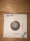 New Listing1911 BARBER SILVER DIME COIN