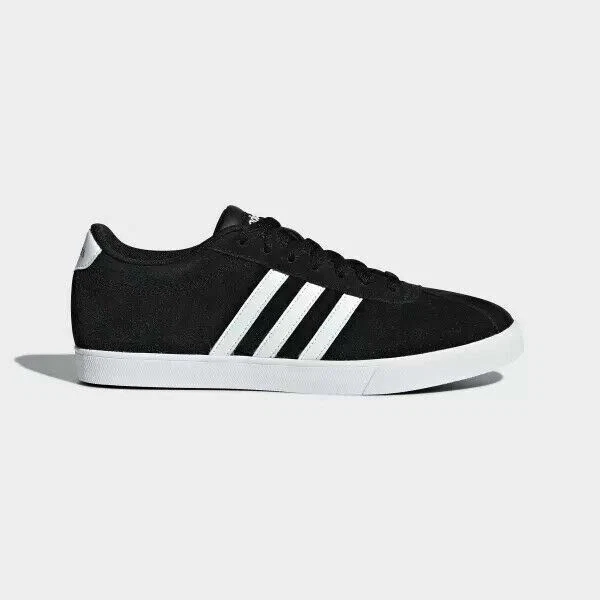 NEW Adidas Women's Black Suede Courtset Shoes US 7 Sneakers Skater Runners  | eBay