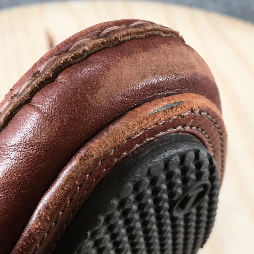 SAKS Fifth Avenue Shoes Womens 7 Casual Slip On Horsebit Loafer Brown Leather - Image 4 of 4