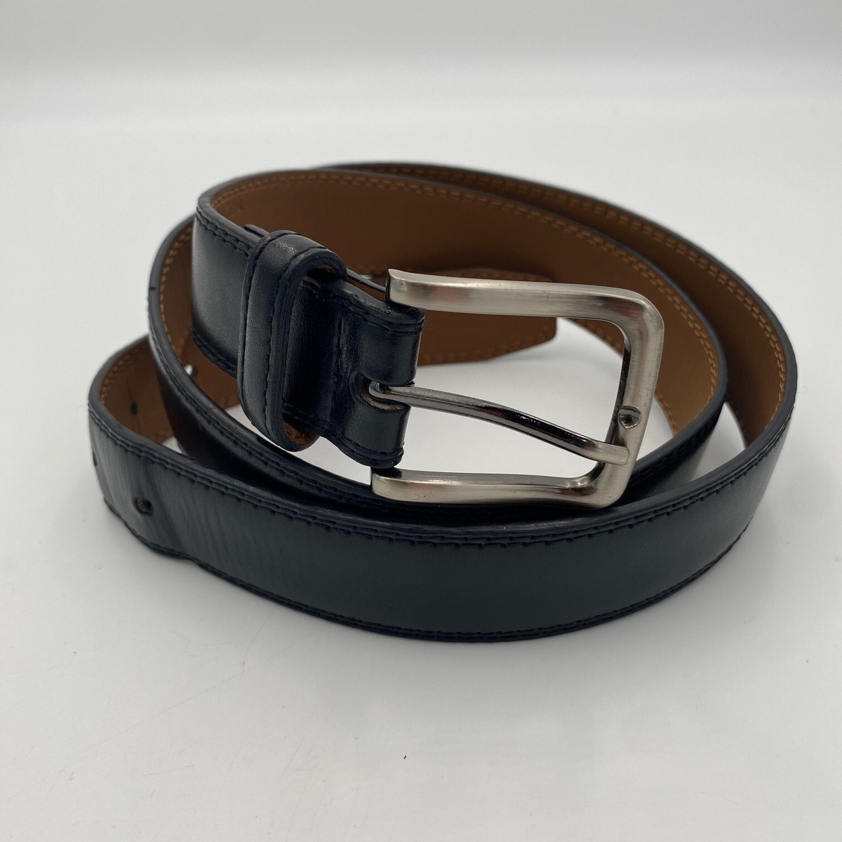 Genuine Leather Dress Belt with Single Prong Buckle Women Casual PU Leather Dress Belt With Square Single Prong  main image 2