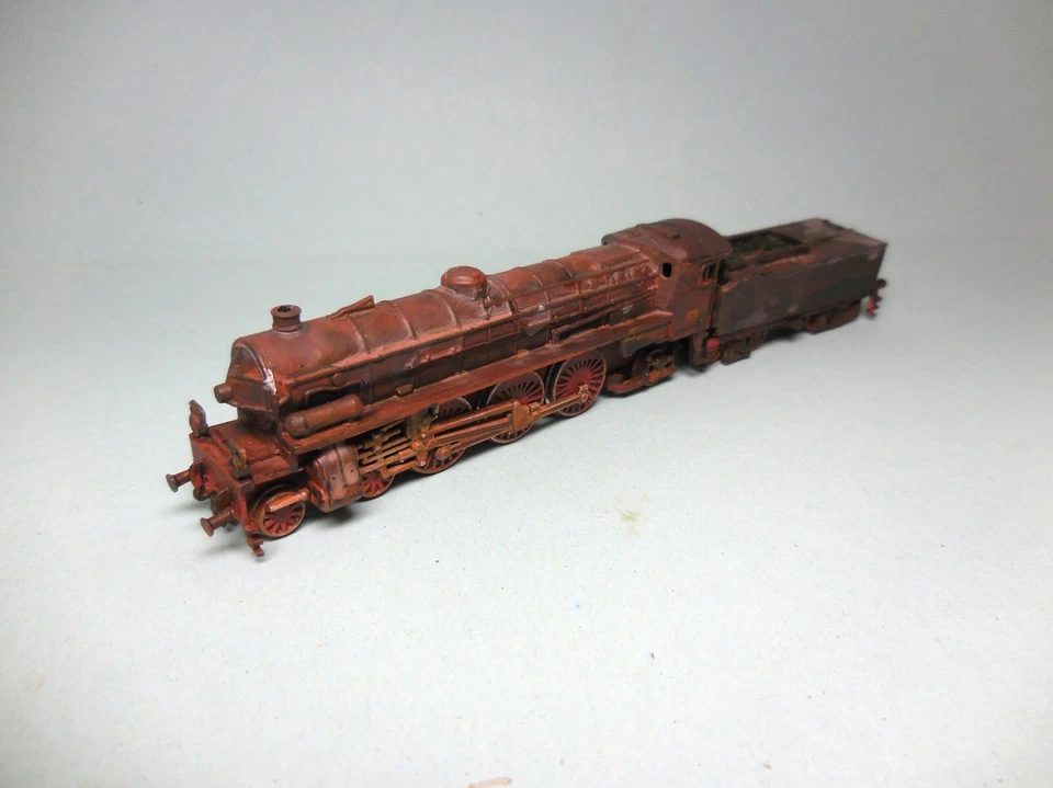 Ausgemusterte italienische Dampflok Gr. 691 - gealtert, Spur N - Bild 4 von 4