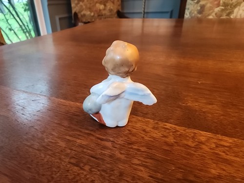 8 mini estatuillas de querubín de porcelana de músico Putti de colección Alemania Scheibe Alsbach - Imagen 12 de 21