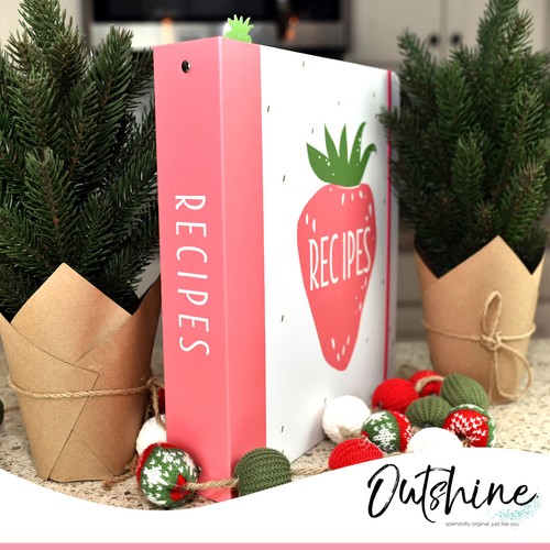 Conjunto de regalo de carpeta de recetas premium de granja Outshine con papel de recetas de 20 páginas completas - Imagen 8 de 25