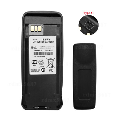 USB-C PMNN4065 Battery For Vertex VXD720 Two Way Radio Easy Powering Ship USA