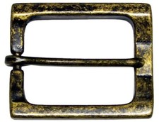 Rectangular Heel Bar Single Prong Center Bar Belt Buckle 1-1/2" 38mm wide