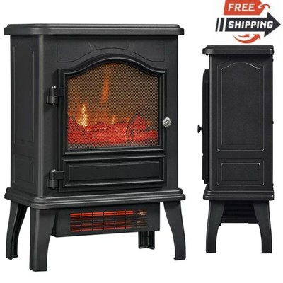 Powerheat Infrared Quartz Electric Stove Heater 5200 BTU Freestanding Heater  Bla | eBay