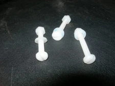 M2 M2.5 M3 M3.5 M4 M5 M6 NYLON Plastic PAN SLOT Head  Bolts +Nuts +Washers