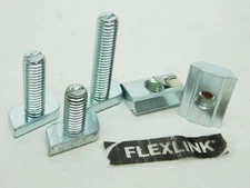 (2 PACKS) FLEXLINK XLAT M8 x 17mm / 24mm / 35mm T-BOLTS or XCAN TRACK NUTS  (LV)
