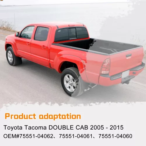 Moldura de techo negra para Toyota Tacoma 2005-2015 2 piezas nueva - Imagen 7 de 24