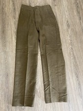 Vintage 30s 40s Wool Army Military Chino Uniform Fatigue Knit Pants Distressed