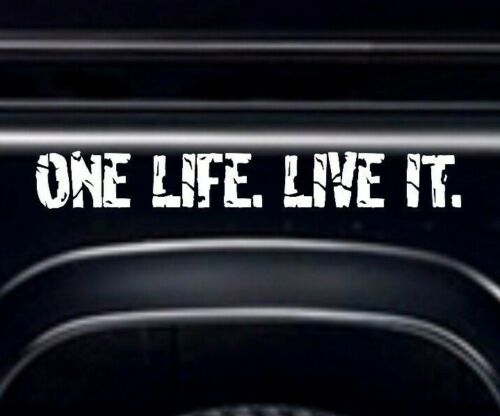  ONE LIFE LIVE IT, STICKERS Decal Camel Trophy 4x4 Off Road Fits - Land Rover  - Afbeelding 1 van 6