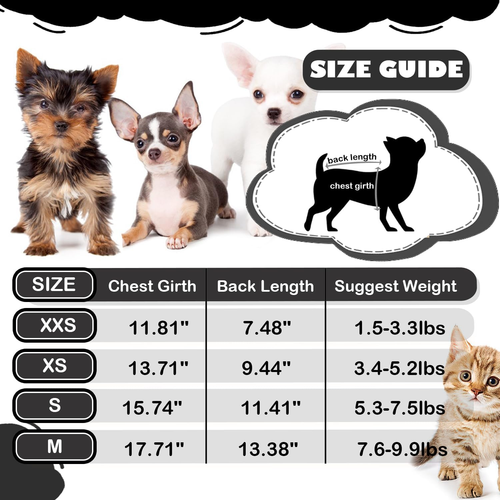 4 Pieces Chihuahua Clothes Dog Clothes for Small Dogs Boy Summer Teacup Yorkie C - Picture 6 of 12