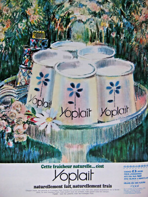PRESSEWERBUNG 1966 NATÜRLICHE FRISCHE JOGHURT YOPLAIT - ADVERTISING