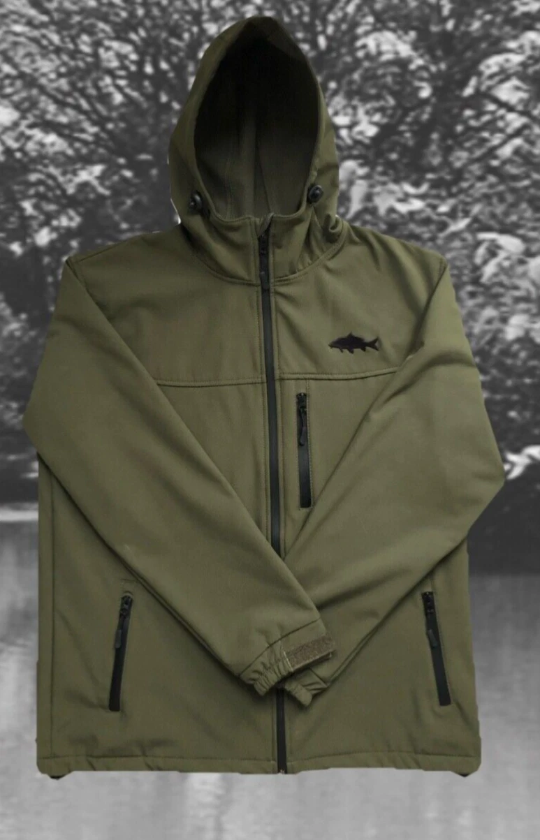 mens softshell green jacket BNWT