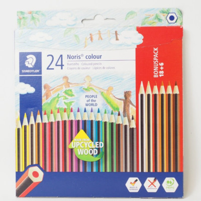 24x Staedtler Buntstifte Noris colour Farbstifte Stifte, sortiert, bruchsicher