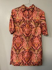 Banana Republic Shirt Dress Womens 2 Paisley Design