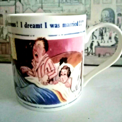 Tasse Postkarte Meer frech frech Retro Comical ''Träumt verheiratet'' Donald Mcgill
