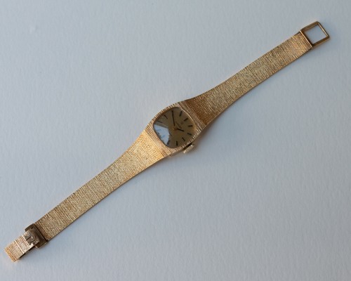 LADIES 14K YELLOW GOLD OMEGA LADYMATIC 