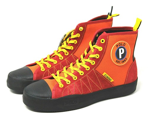 Polo Ralph Lauren Xander Hi Top Sneaker Red 9.5 D at Hautelook - Mens Sneakers \u0026 Athletic Footwear - Mens High Top Shoes