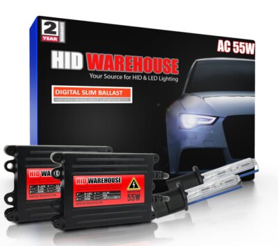 HID-Warehouse 55W AC Xenon HID Kit Replacement Bulbs H1 H3 H7 H10 H11 9006 9012