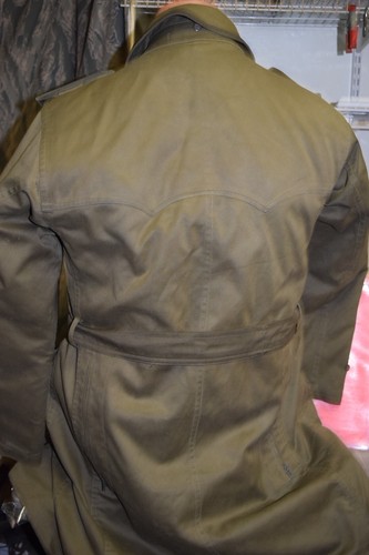 *vintage MILITARY BELTED over coat ARMY L german? - Picture 2 of 3