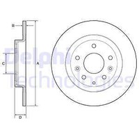 2X Delphi BG4959C Bremsscheibe FüR Mazda