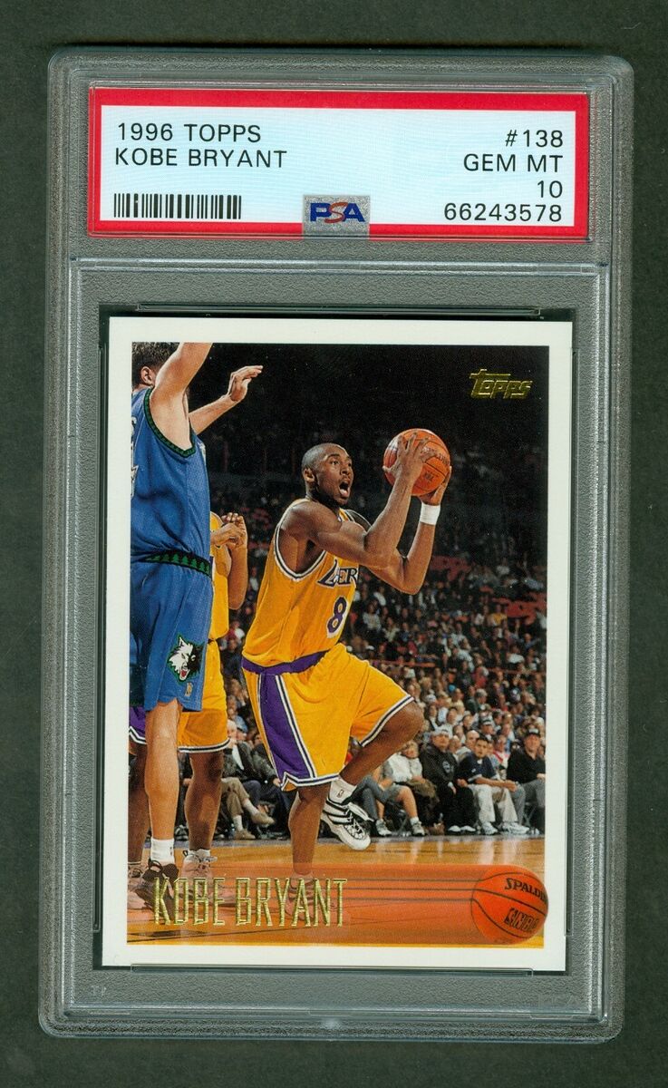 Kobe Bryant 1996 Topps Rookie Card #138 PSA 10 GEM MINT | eBay Kobe Bryant 1996 Topps Rookie Card #138 PSA 10 GEM MINT | eBay