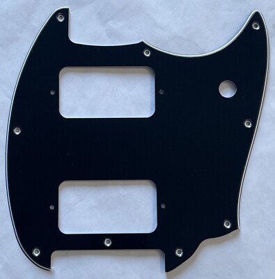 Guitar Parts Guitar Pickguard For Fender Squier Bullet Mustang HH Style,Black