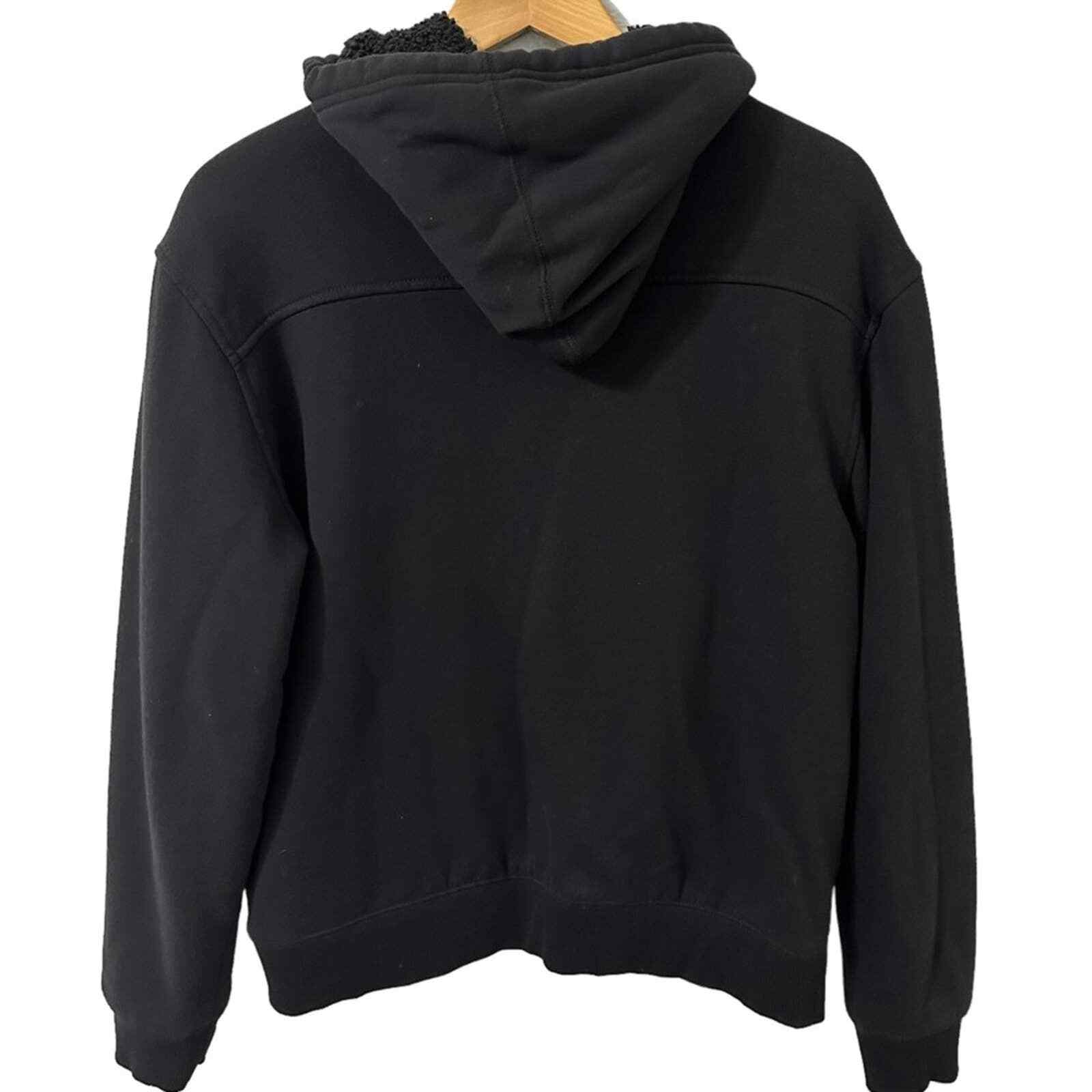 O'Neill Men's Medium Hoodie Jacket Black Warm Sherpa Lined Full Zip eBay