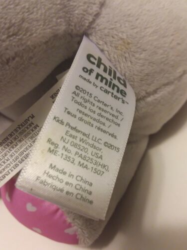 Carters Child of Mine Musical Moving Plush Toy Elephant Pink Twinkle Little Star - Picture 10 of 10