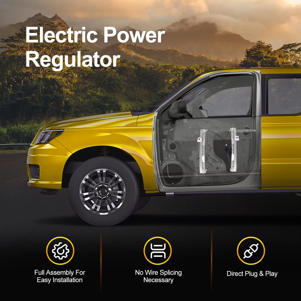 Regulador de ventana eléctrica delantero izquierdo 6 pines para Chrysler Dodge Caravan Grand Ram C/V Foto 3 de 4