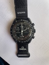 Omega OMEGA Swatch Black Snoopy Moonswatch Mission to Moonphase Speedmaster