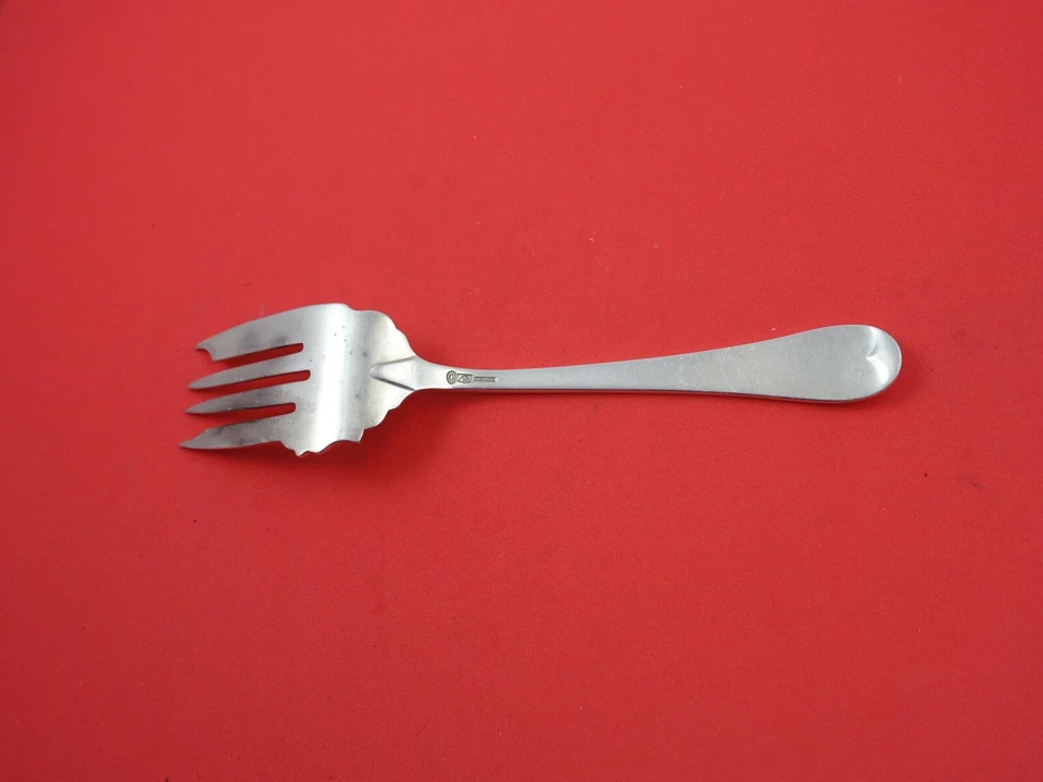 Tenedor de carne fría de plata esterlina Hannah Hull de Tuttle 7 1/2" Foto 2 de 2