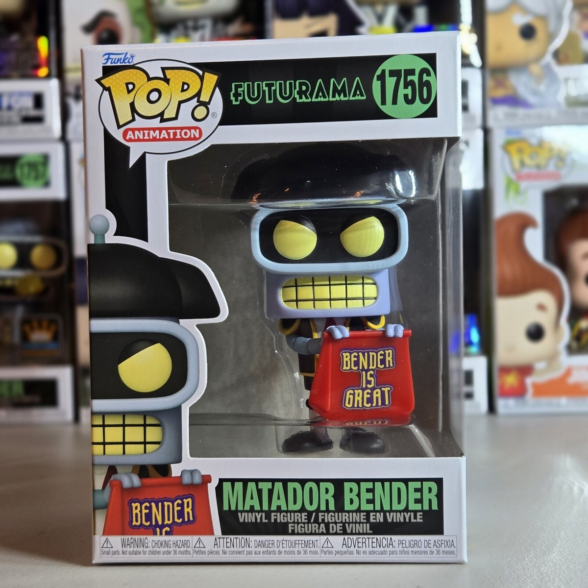 Funko Pop! Futurama - Matador Bender #1756 And Pop Protector 889698800808| eBay