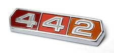NEW Rear Deck Lid 442 Emblem / For 1964 Olds Cutlass Trunk Badge USA-Made