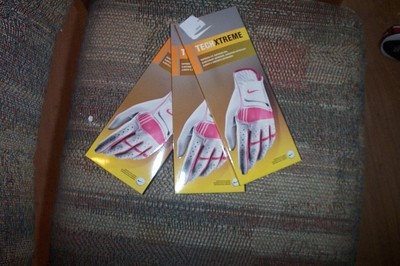 3 BRAND NEW Nike Tech Xtreme Lady RH  large  Pink Gloves