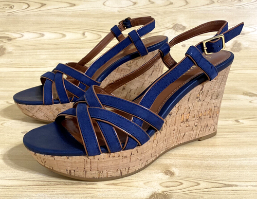 Ralph Lauren Wedge Slingback Strappy Sandals Women’s Shoes 6.5 B - Picture 10 of 12