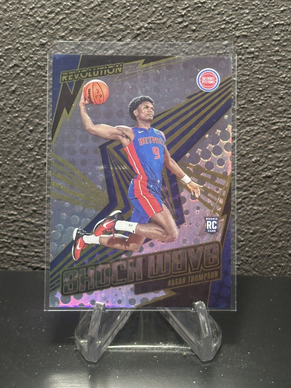 Ausar Thompson 2023-24 Panini Revolution #21 RC Rookie Shock Wave Pistons