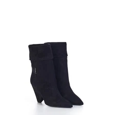 SAINT LAURENT 1350$ Niki Ankle Booties In Black Suede