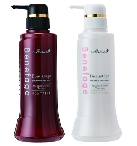 Benefage Beaustage Fontaine Shampoo & Treatment Set Moisture Control 370ml Japan - 第 1/8 張圖片