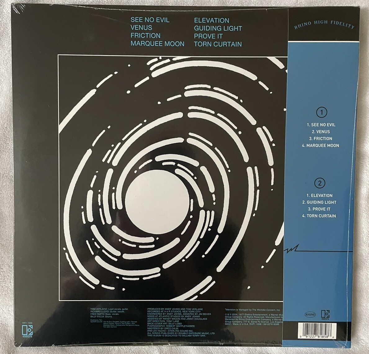 非売品●見本盤●アナログＬＰ】TELEVISION / MARQUEE MOON Television Marquee Moon - Rhino High Fidelity Vinyl LP