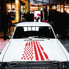 Automotive Distressed American Flag Die Cut Decal Multiple color