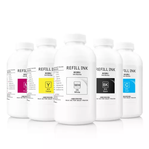 5* 500ML Digital Textile Printing Water DTG Ink For Epson F3050 F2000 F2100
