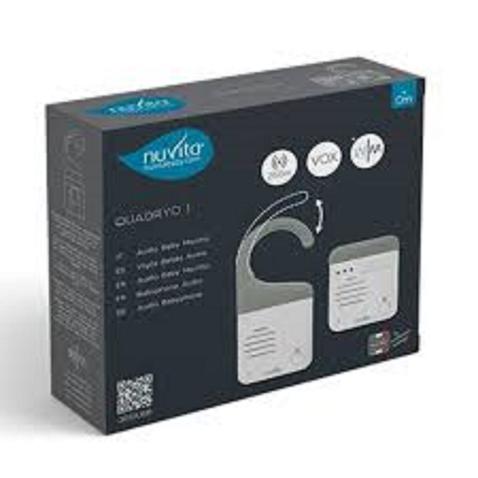 NUVITA Audio Baby Monitor Digitale Quadryo 1 Distanza 250m