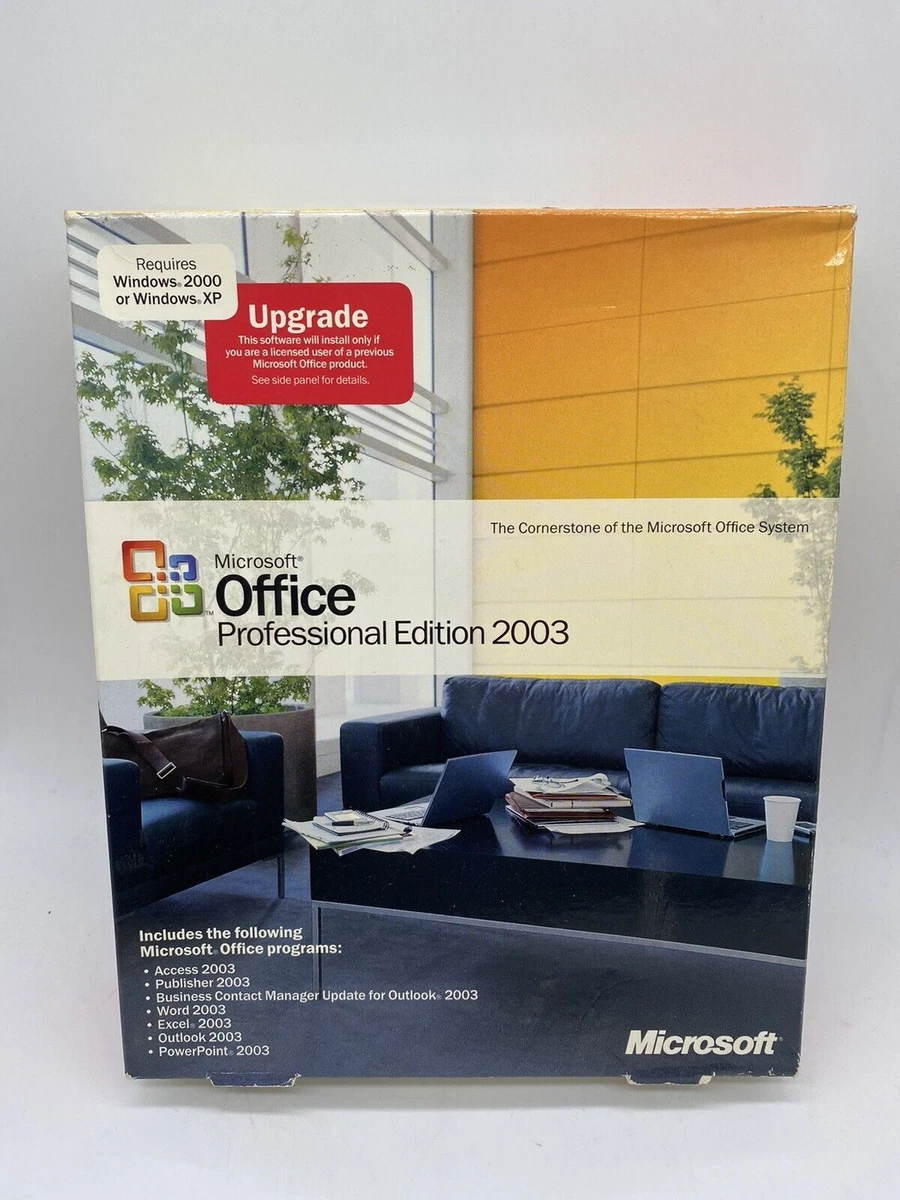 Microsoft Office 2003 Professional for sale | eBay