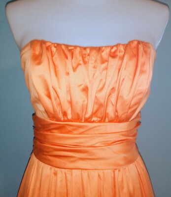 orange taffeta bridesmaid dresses Tie Shoulder V-Neck Burnt Orange Long Bridesmaid Dress  FancyVestido